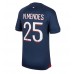 Paris Saint-Germain Nuno Mendes #25 Kopio Koti Pelipaita 2023-24 Lyhyet Hihat